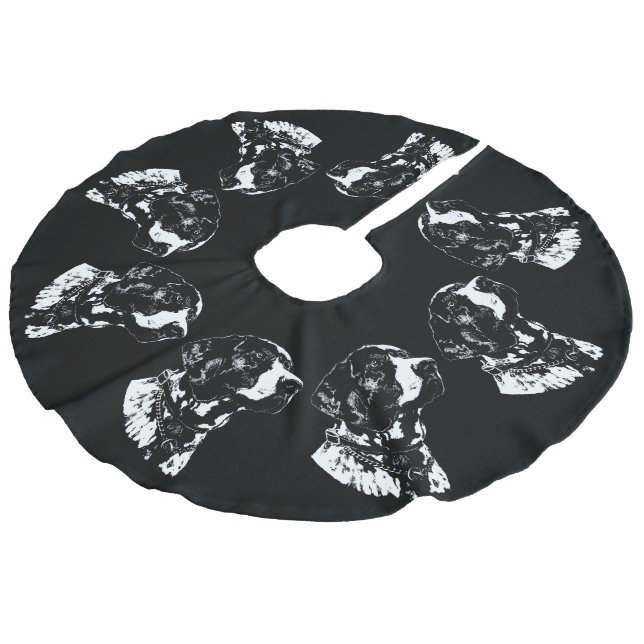 Pekare Hund Julgran Skirt Hund Träd Skirts Julgransmatta Fusklinne (Vinklad)