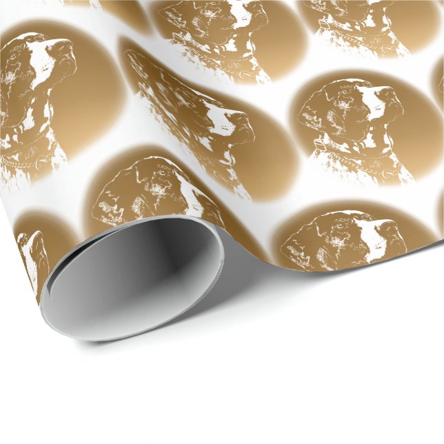 Pekare Hund Omvandla Papper Sport Hund Gift Papper Presentpapper (Rullad Hörn)