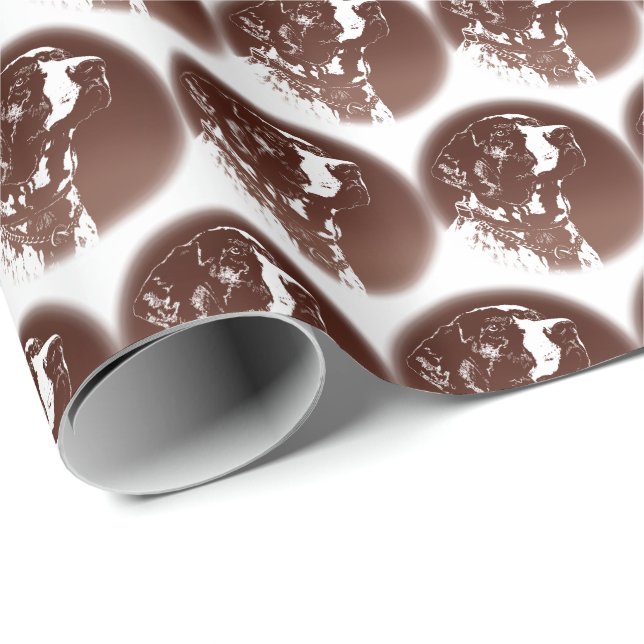 Pekare Hund Omvandla Papper Sport Hund Gift Papper Presentpapper (Rullad Hörn)