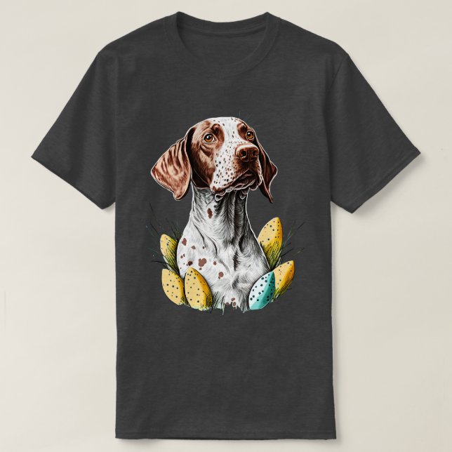 Pekare hund påsk dag t shirt (Design framsida)