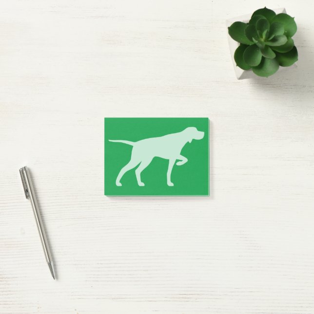 Pekare Hund Silhouette-pekare Post-it Block (Kontor)