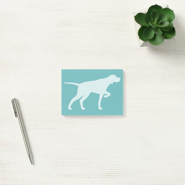 Pekare Hund Silhouette-pekare Post-it Block (Kontor)