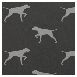 Pekare Hund Silhouettes mönstrad Tyg