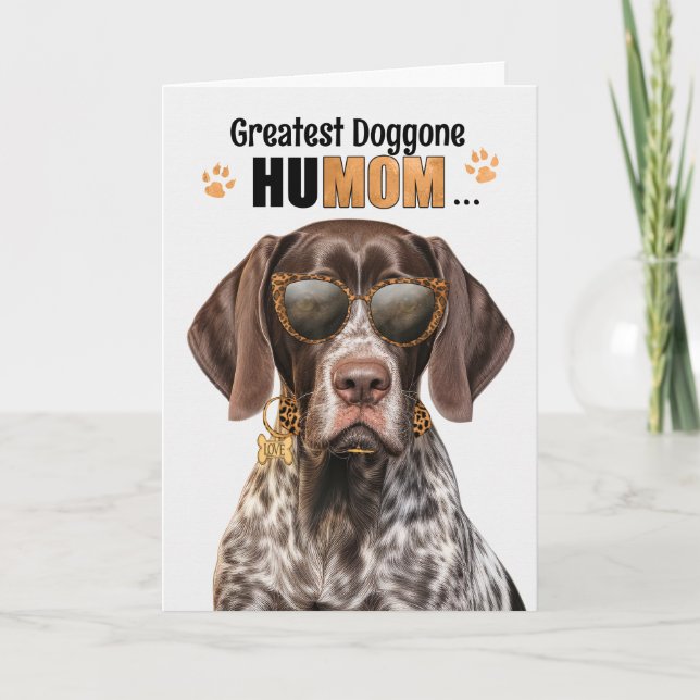 Pekare Hund Underbarare HuMOM Mors dag Helgkort (Framsida)