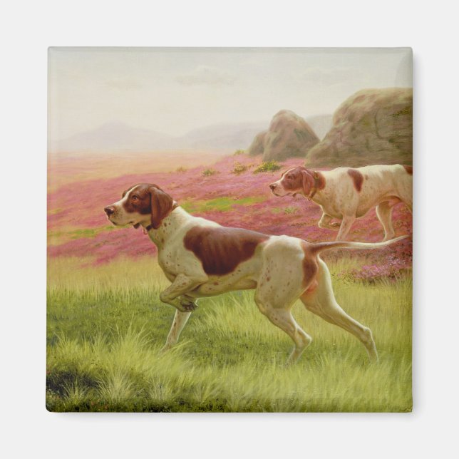 Pekare i ett landskap, 1800-talet magnet (Framsidan)