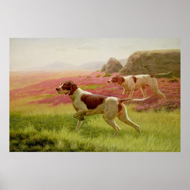 Pekare i ett landskap, 1800-talet poster (Framsidan)