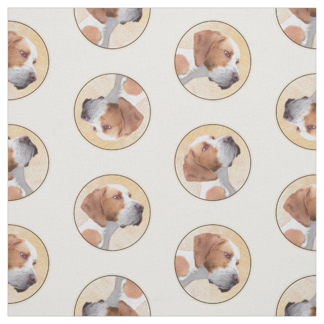 Pekare målar engelska Cute Original Pet Hund Art Tyg (Provkarta)