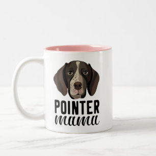 Pekare Mamma hund mamma personlig med ditt foto Två-Tonad Mugg