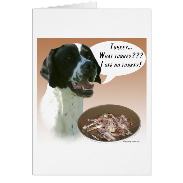 Pekare (svart) Turkiet Hälsningskort (Framsidan)