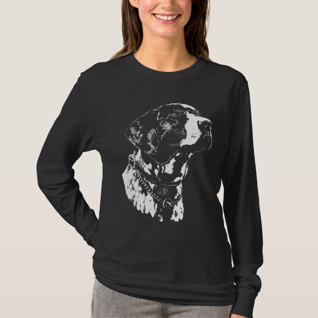 Pekarhooker Tyska Hund Kvinnor i shierarki T-shirt (Framsida)