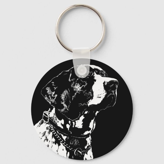 Pekarknappar för Nyckelringar Snyggt Hund älskare- (Framsida)