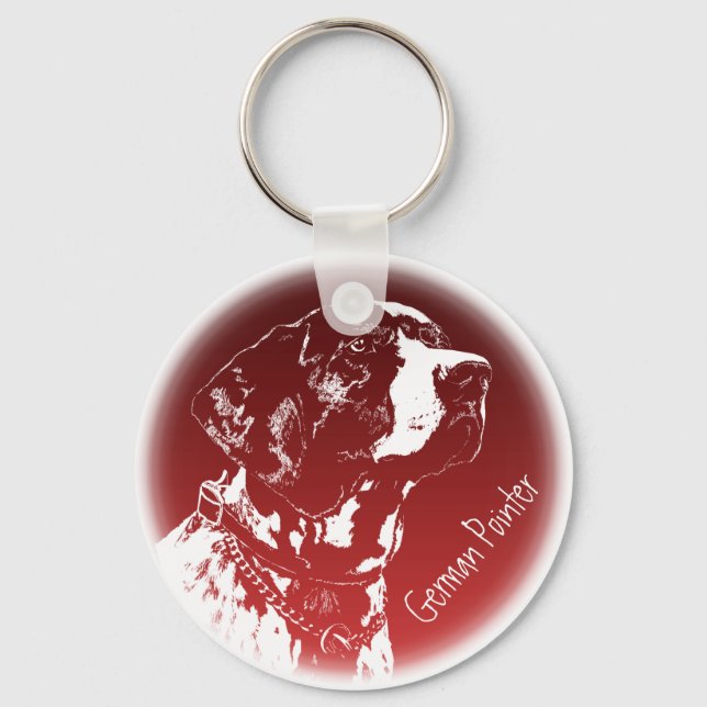 Pekarknappar för Nyckelringar Snyggt Hund älskare- (Framsida)