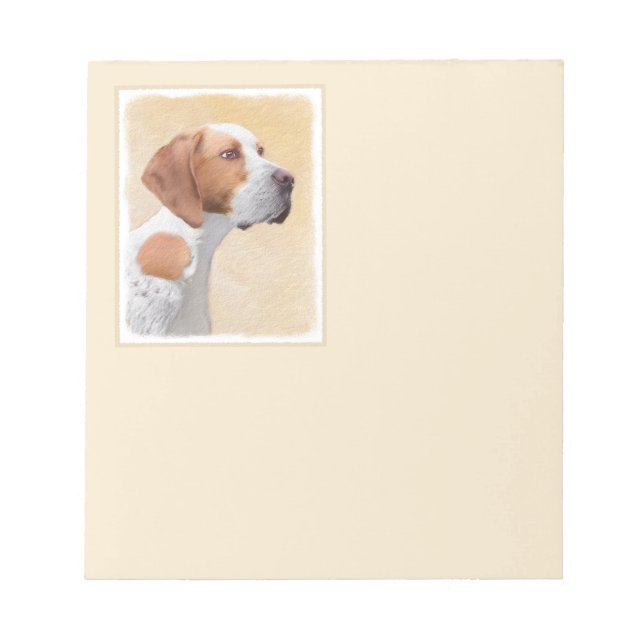 Pekarmålning - Cute Original Hund Art Anteckningsblock (Framsida)