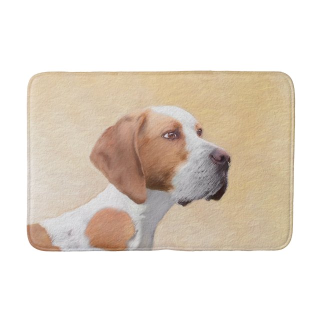 Pekarmålning - Cute Original Hund Art Badrumsmatta (Framsidan)
