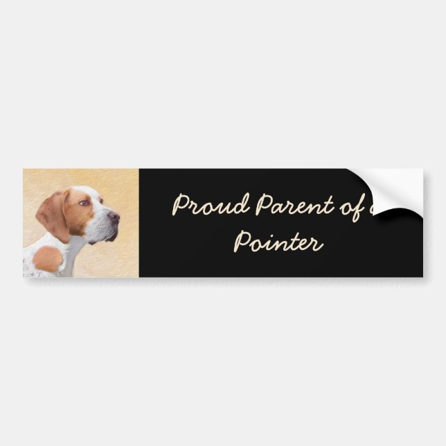 Pekarmålning - Cute Original Hund Art Bildekal (Framsidan)