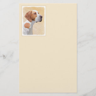 Pekarmålning - Cute Original Hund Art Brevpapper