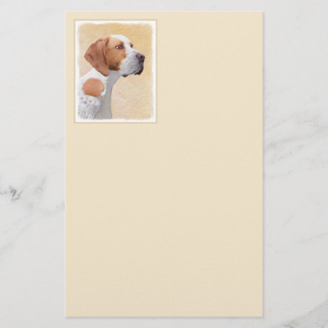 Pekarmålning - Cute Original Hund Art Brevpapper (Framsida)