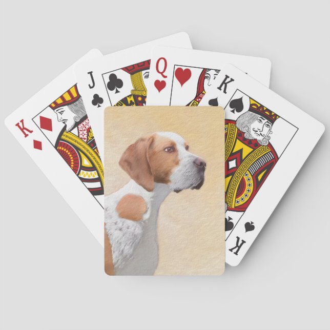 Pekarmålning - Cute Original Hund Art Casinokort (Baksidan)