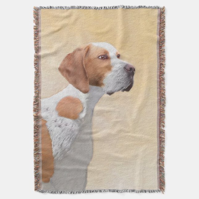 Pekarmålning - Cute Original Hund Art Filt (Framsidan Vertikal)