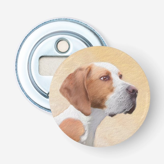 Pekarmålning - Cute Original Hund Art Flasköppnare (Framsidan)