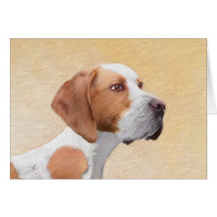 Pekarmålning - Cute Original Hund Art Hälsningskort