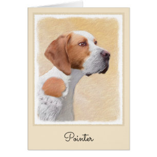 Pekarmålning - Cute Original Hund Art Hälsningskort