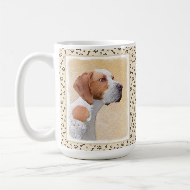 Pekarmålning - Cute Original Hund Art Kaffemugg (Vänster)