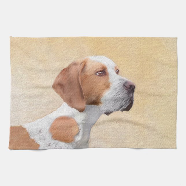 Pekarmålning - Cute Original Hund Art Kökshandduk (Horisontell)