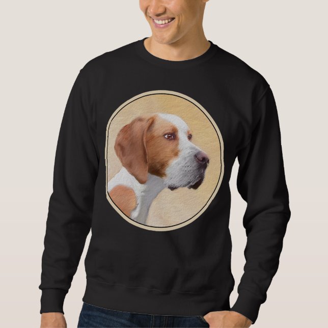 Pekarmålning - Cute Original Hund Art Lång Ärmad Tröja (Framsida)