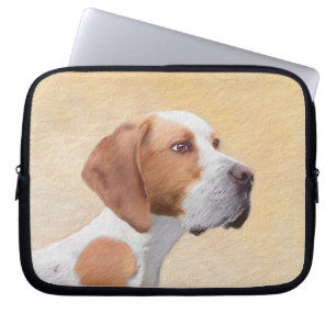 Pekarmålning - Cute Original Hund Art Laptop Fodral