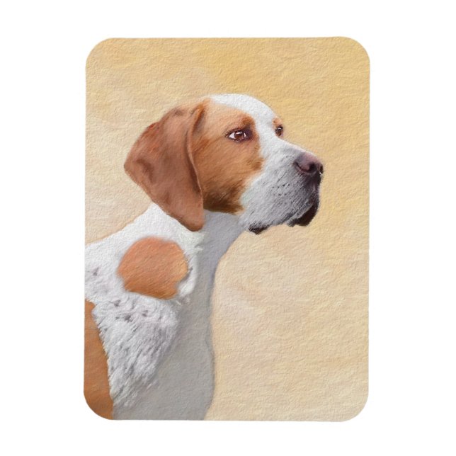Pekarmålning - Cute Original Hund Art Magnet (Vertikal)