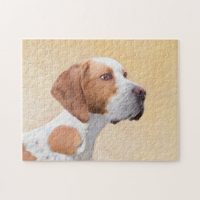 Pekarmålning - Cute Original Hund Art Pussel (Horisontell)