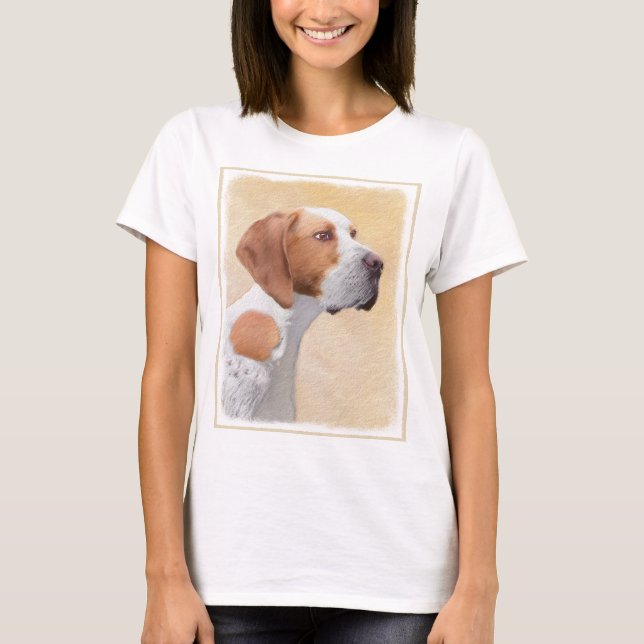 Pekarmålning - Cute Original Hund Art T Shirt (Framsida)