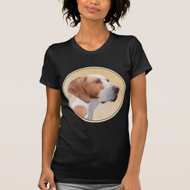 Pekarmålning - Cute Original Hund Art T Shirt (Framsida)