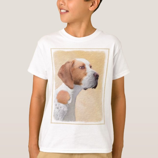 Pekarmålning - Cute Original Hund Art T Shirt (Framsida)