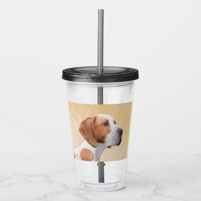 Pekarmålning - Cute Original Hund Art Take Away Mugg (Framsida)