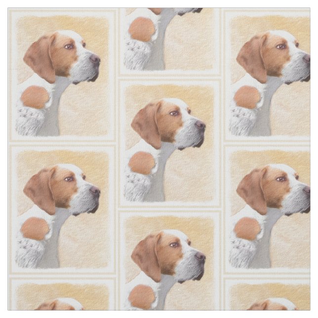 Pekarmålning - Cute Original Hund Art Tyg (Provkarta)