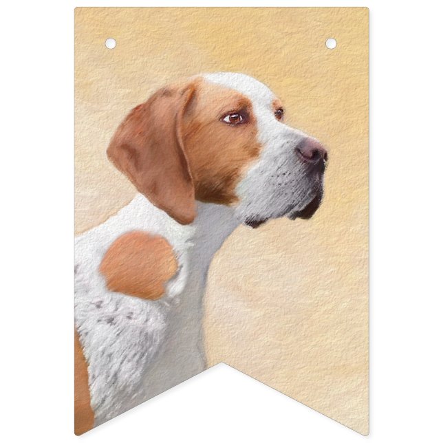 Pekarmålning - Cute Original Hund Art Vimplar (Första flaggan)