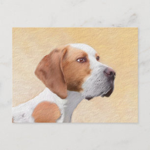 Pekarmålning - Cute Original Hund Art Vykort