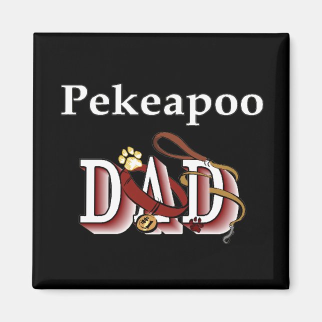 pekeapoo pappa Magnet (Framsidan)