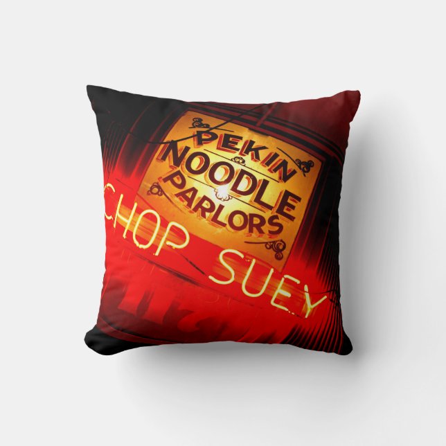 Pekin bomullsdekorativ kudde (Framsida)