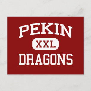 Pekin - Dragons - Community - Pekin Illinois Vykort