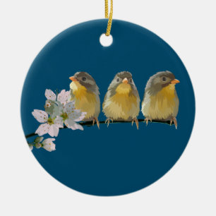 Pekin Robins Julgransprydnad Keramik