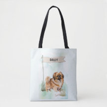 Pekinese Watercolor Personalized Dog