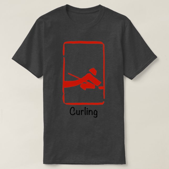 Peking 2022 Curling T Shirt (Design framsida)