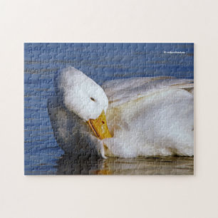 Peking Anka ler en Mona Lisa Smile i Sol Pussel