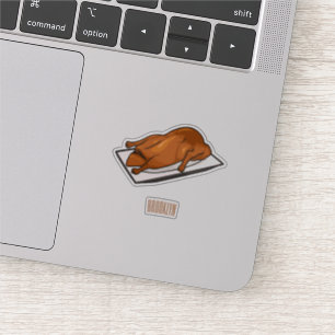 Peking anka tecknad illustration klistermärken