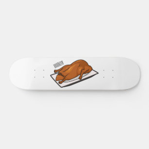 Peking anka tecknad illustration mini skateboard bräda 18,5 cm