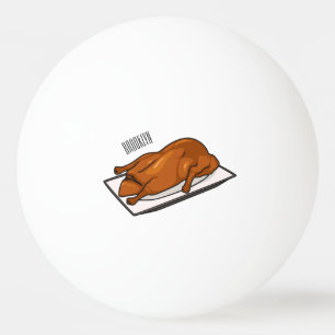 Peking anka tecknad illustration pingisboll