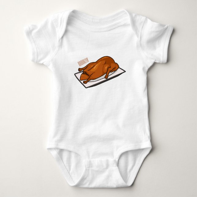 Peking anka tecknad illustration t shirt (Framsida)